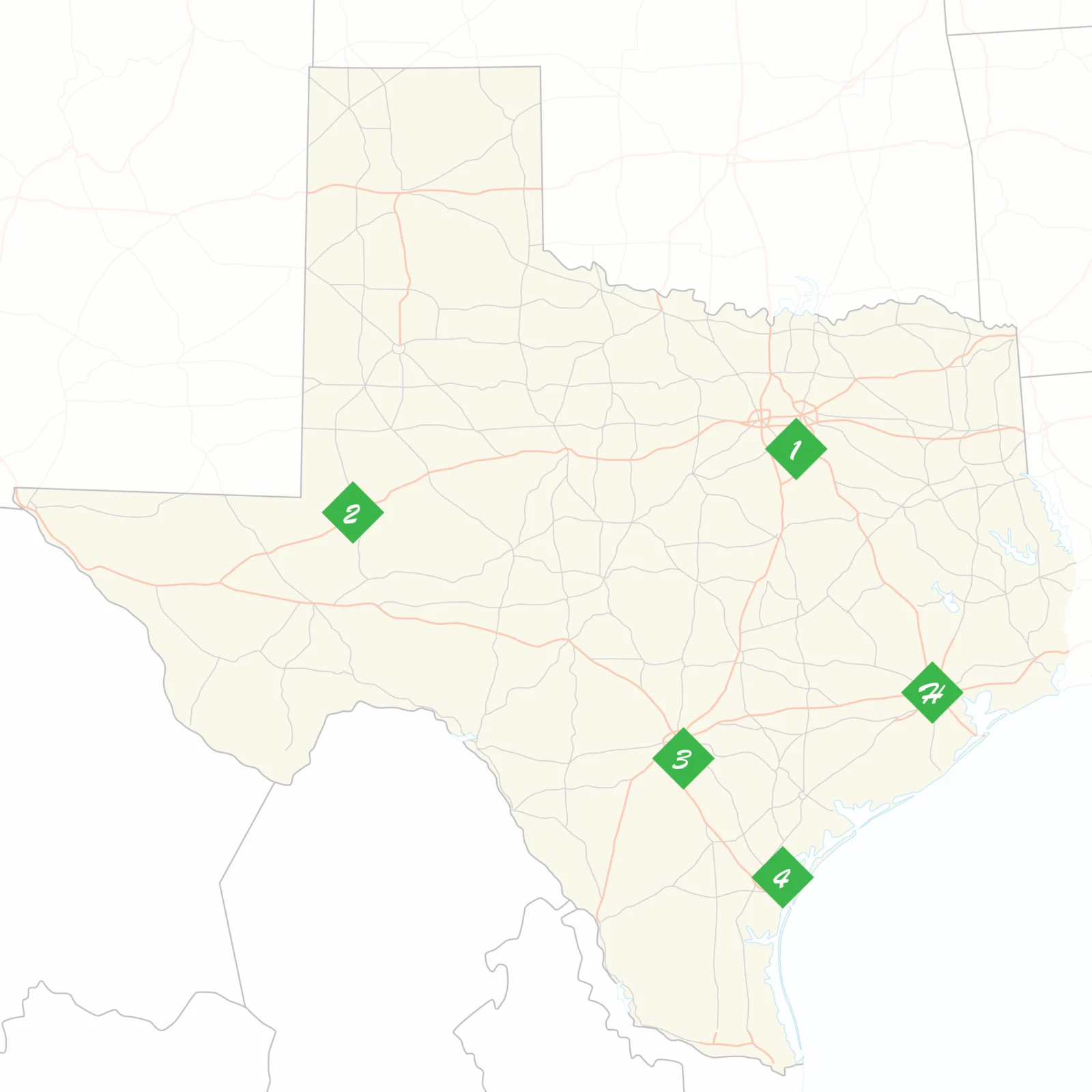 Lake Truck Line-5 Texas locations